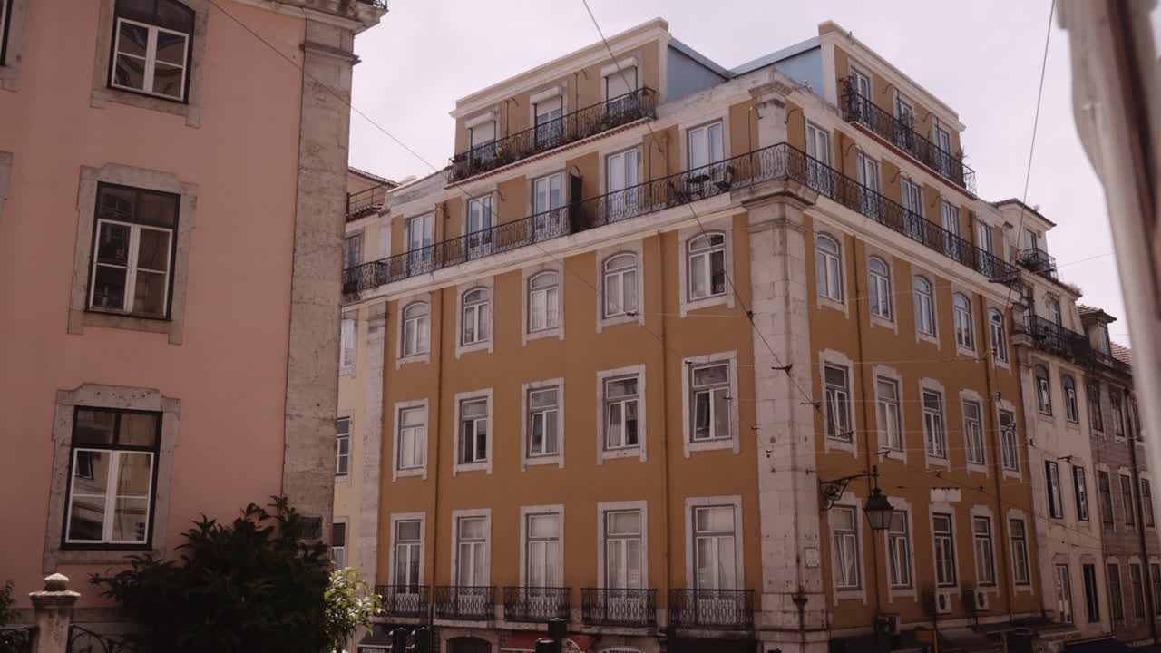 Lisbon Street Scene with Historic Buildings