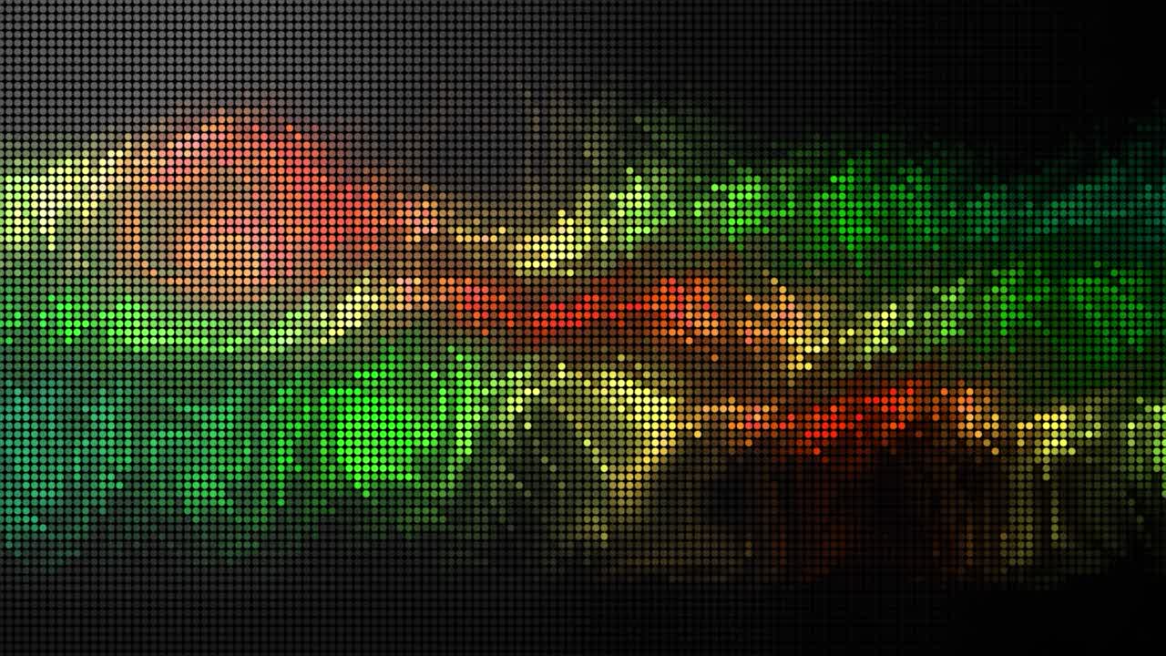 agua digital abstracta como superficie con ondas en el fondo cuadrado, bucle sin costuras. movimiento. flujo de colores brillantes y ondas digitales