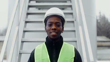 engineer portrait at wind farm