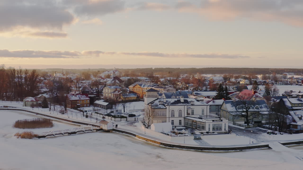 겨울철 리비에라 홀리데이 타운의 멋진 전망