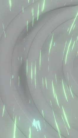 animación de rastros de luz sobre círculos blancos
