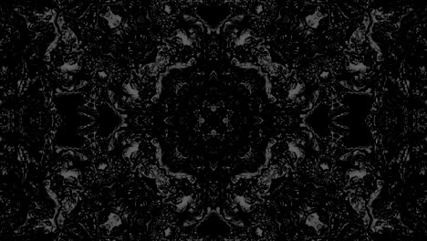 abstract kaleidoscope black and white colored.