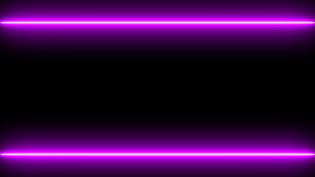 Glowing Neon Lines Changing Color on Black Background