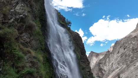 mantoka waterfall's majestic cascade, skardu, pakistan