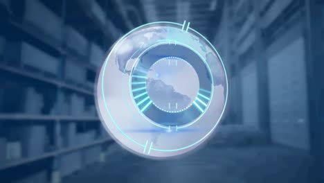 Animation-of-processing-circle-over-warehouse