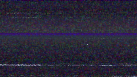 animación de la pantalla chisporroteando en un fondo oscuro
