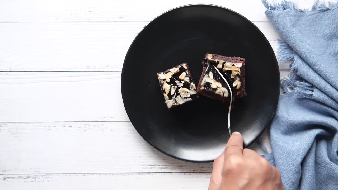 Čokoládové mandlové brownies