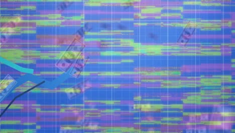 los gráficos se mueven contra la caída de los dólares estadounidenses