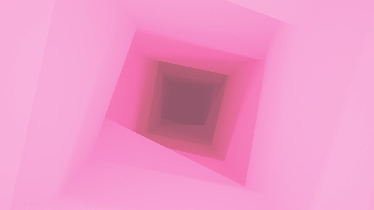 Pink Skewed Squared Endless Tunnel