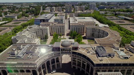 architectural building in montpellier