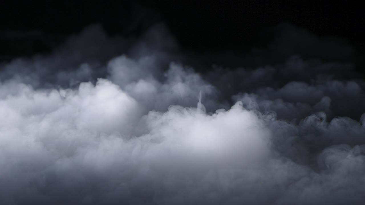 hielo seco realista nubes de humo niebla