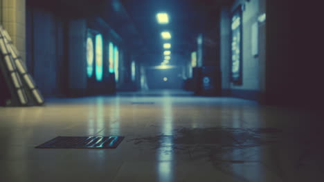 dark, empty corridor at night