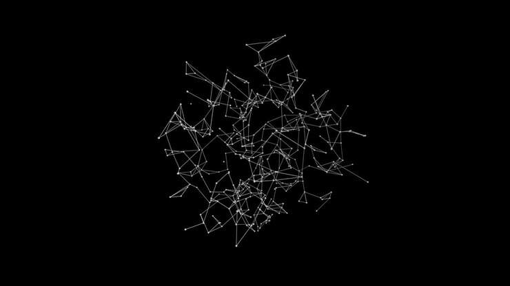 Abstract plexus background loop