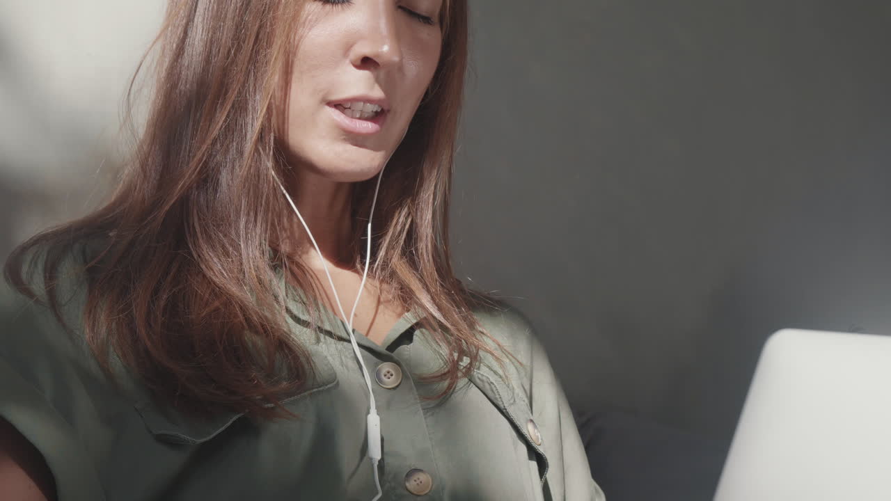 Woman Having Online Call