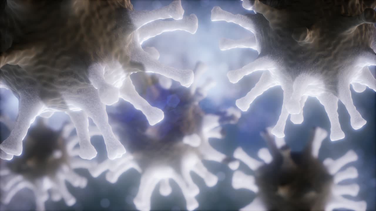 rotación del bucle del coronavirus covid-2019