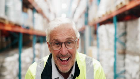man in warehouse wearing safety vest