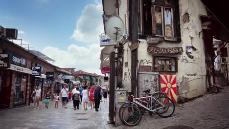 old turkish bazaar and neighborhood of ohrid