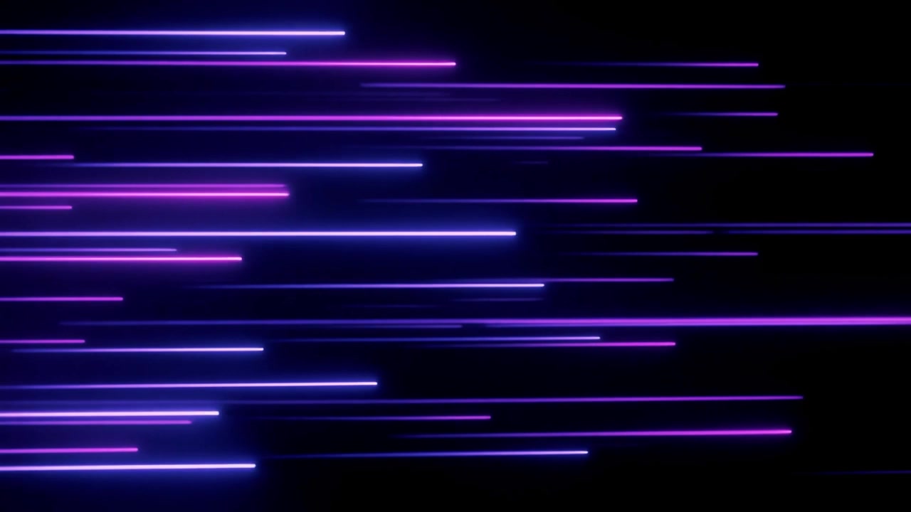 Scie luminose al neon dinamiche e futuristiche che si muovono rapidamente