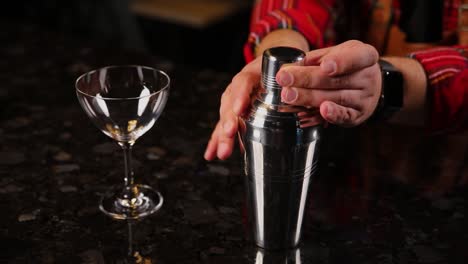 bartender preparing a cocktail