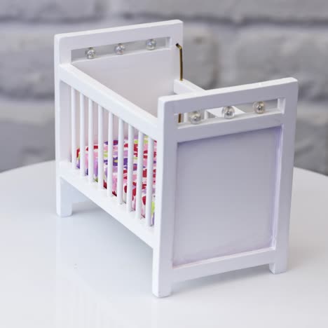 wooden toy furniture for chilldren. studio shot of wooden furniture against wall background