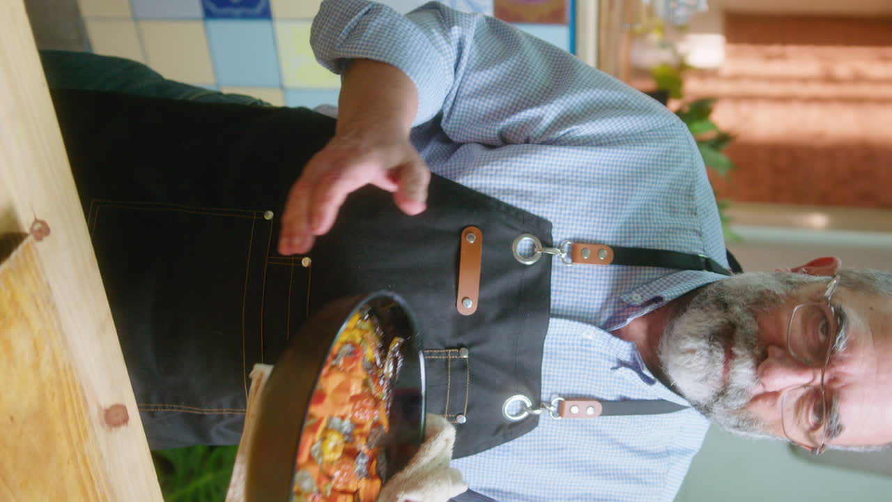 Man cooking a vegetable dish