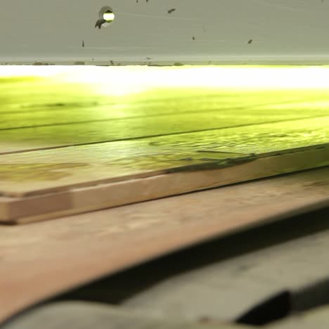 producción de parquet. fábrica industrial.