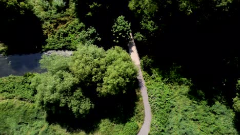 a public footpath crossing over the river stour in canterbury