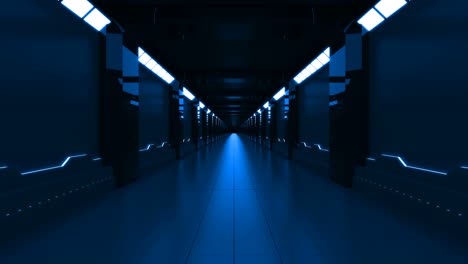 blue looped futuristic background tunnel
