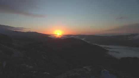 Slow-sunrise-shot-from-Ben-A'an-in-the-Scottish-Highlands