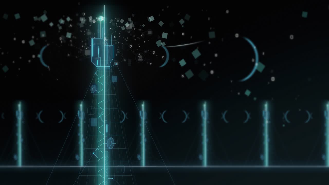 블루 디지털 마스트 브로드캐스트 데이터