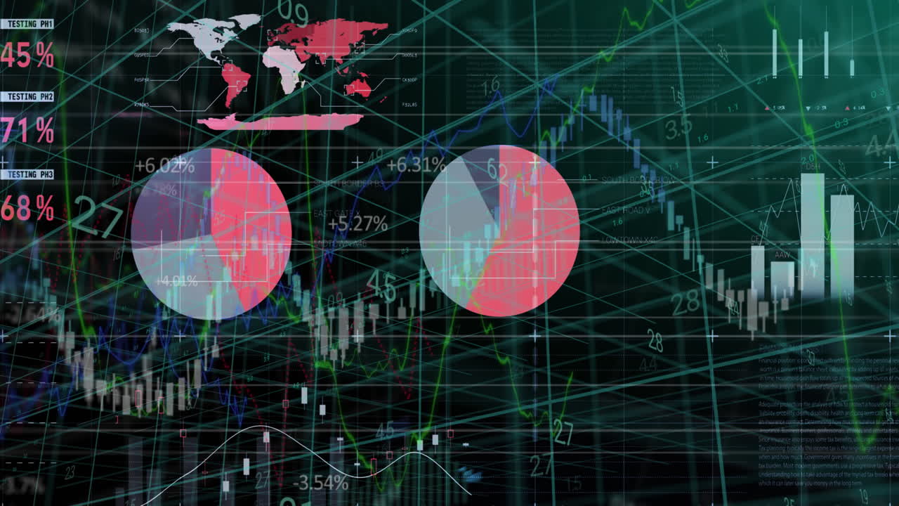 그리드를 통한 금융 데이터 처리의 애니메이션