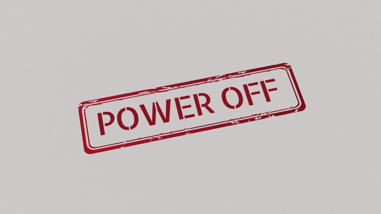 POWER OFF Stamp