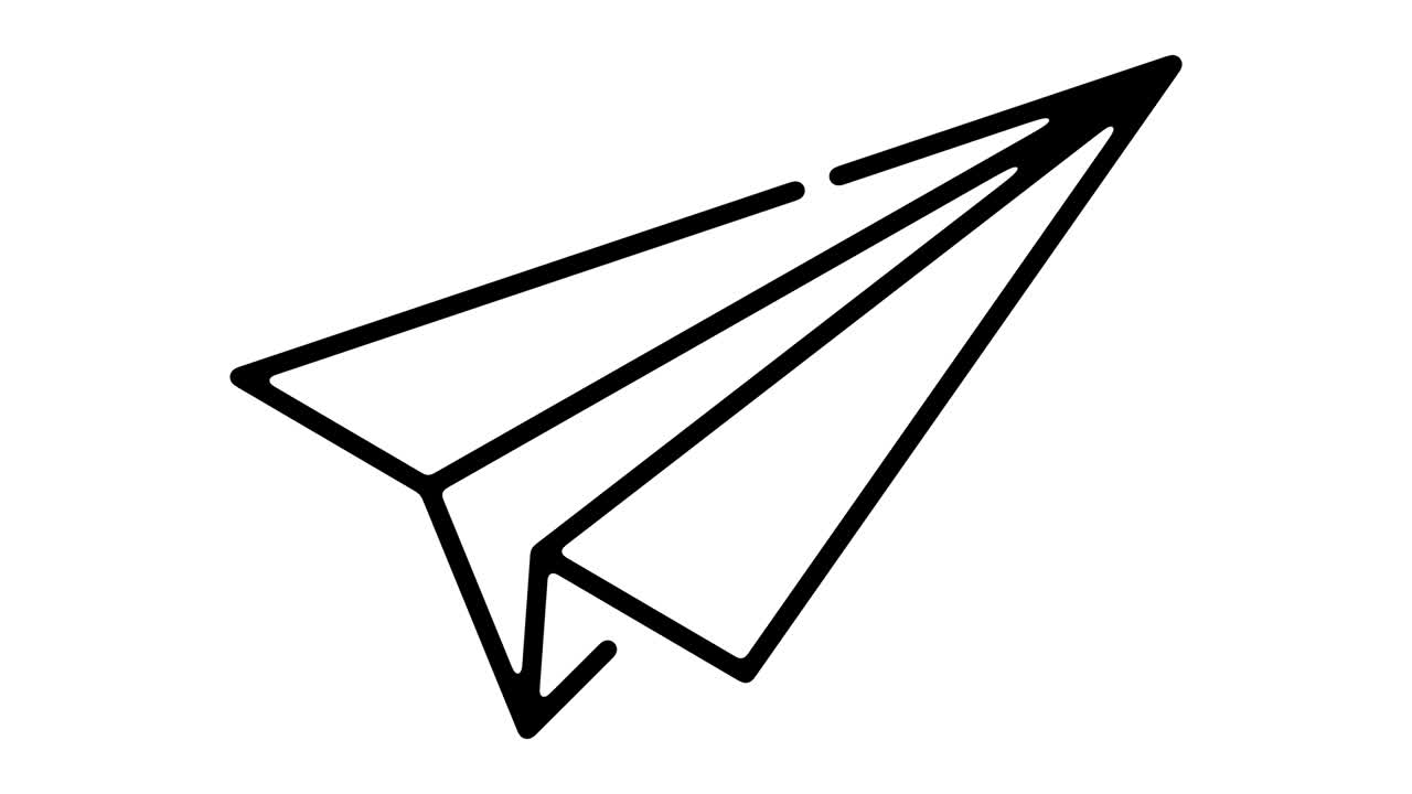 gráfico de movimiento de línea plana de papel