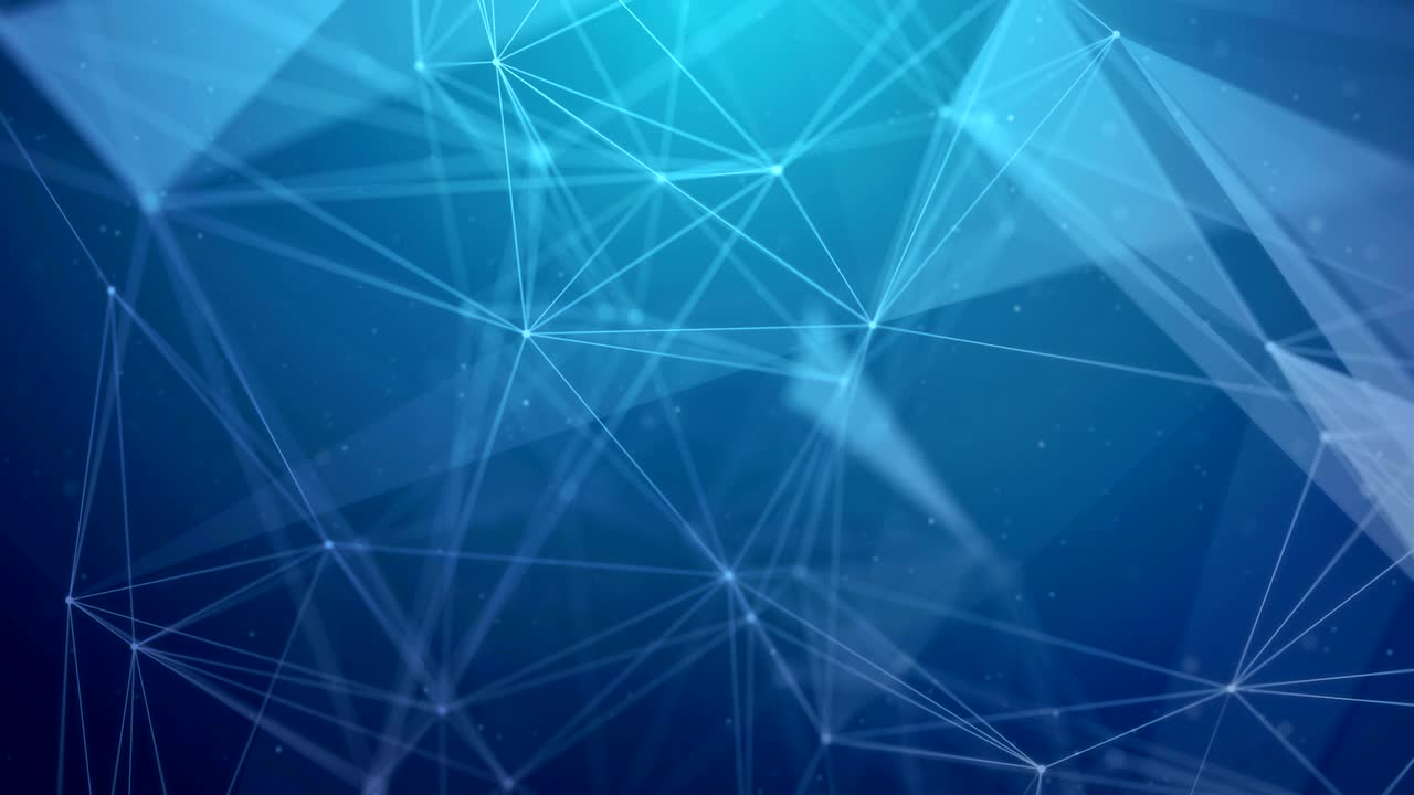 Dark Blue Geometric abstract connected line and dots seamless loop background. Scientific concept for your presentation. science, microbiology Modern medical technology and innovation concept