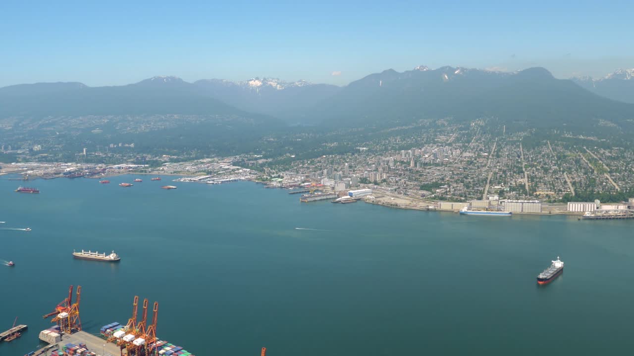 impresionante vista de la ciudad del norte de vancouver, bc, canadá