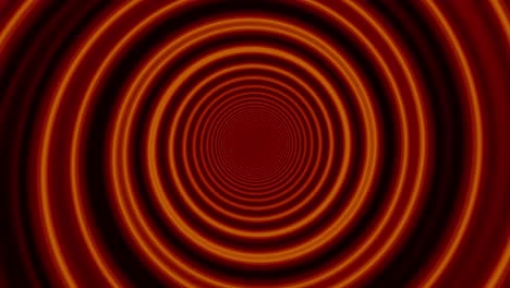 animación de un túnel rojo naranja brillante como una espiral