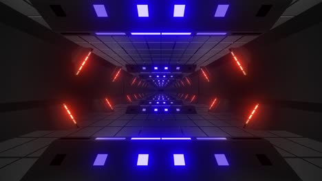 el túnel de neón futurista