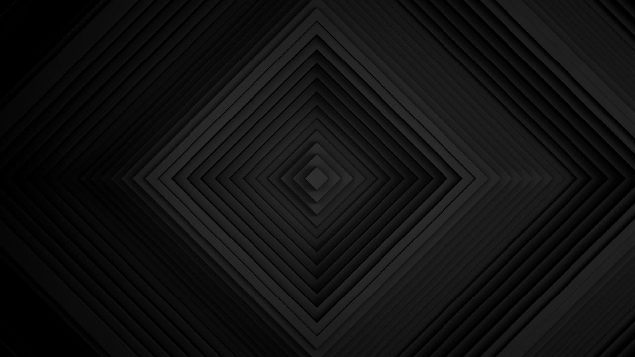 Sequential movement of the black rombov rings. The concept of wave and motion. Minimalistic 3d business background. A game of shadows. The pattern