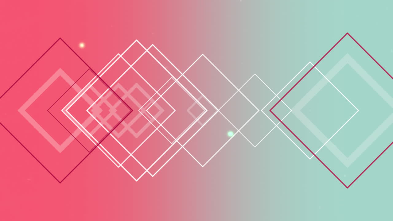 patrón de cuadrados de neón abstracto en el gradiente de la moda