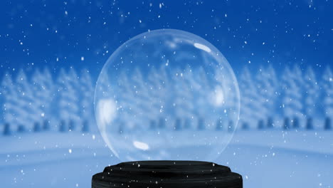 empty snow globe