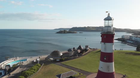 Plymouth---Smeaton`s-lighthouse-Tower---Aerial-6