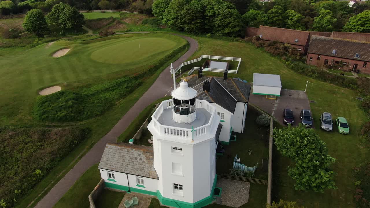 등대 의 드론 촬영