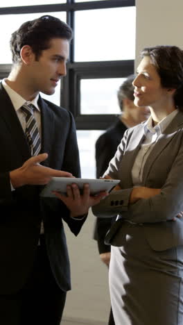 business people using tablet