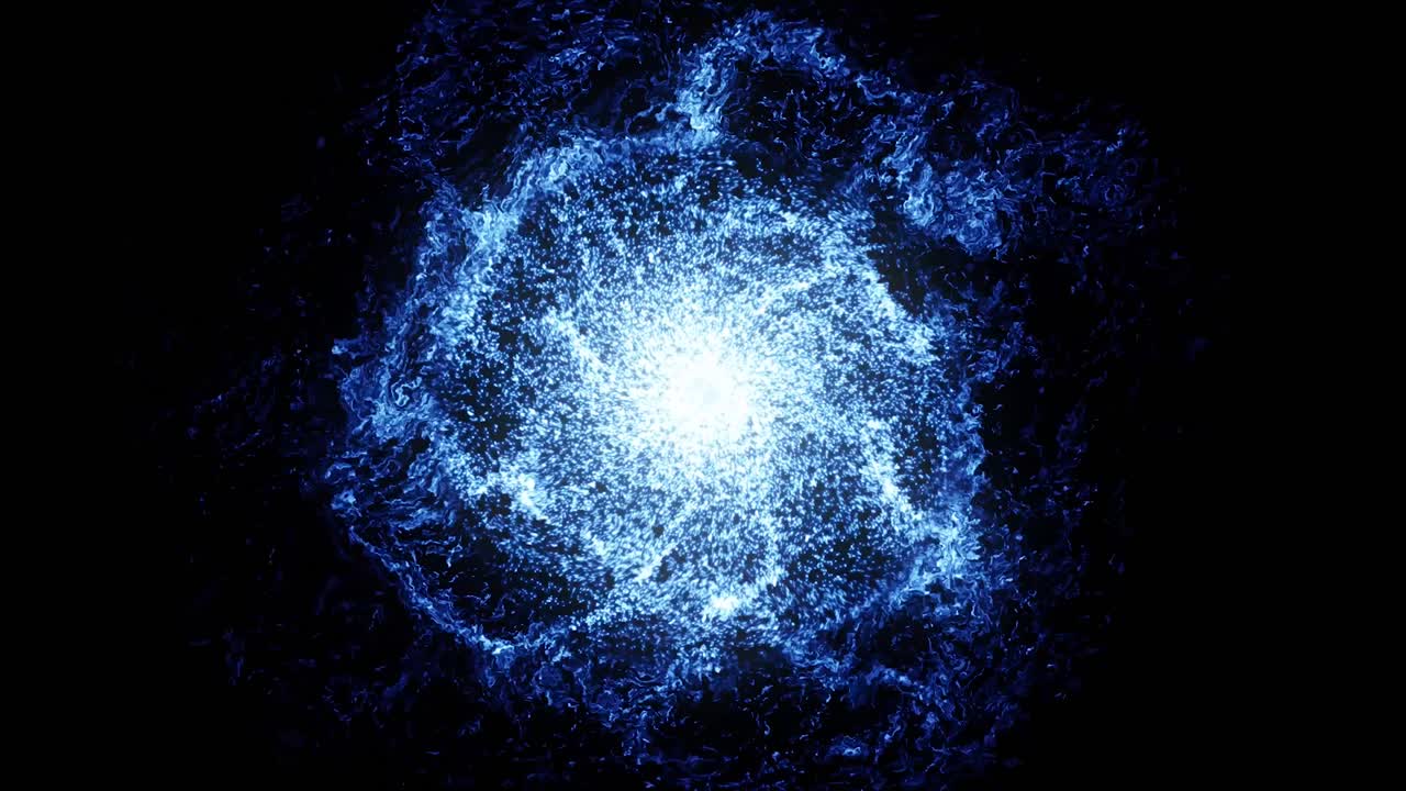 esfera de energía azul abstracta