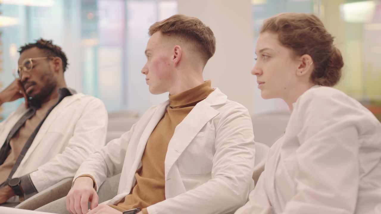 Bored Medical Students Napping at Class