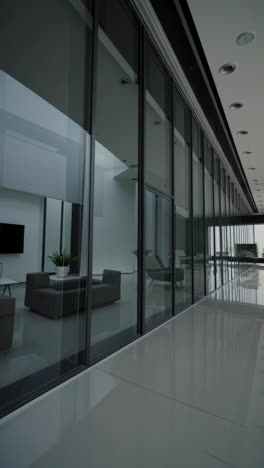 modern office corridor