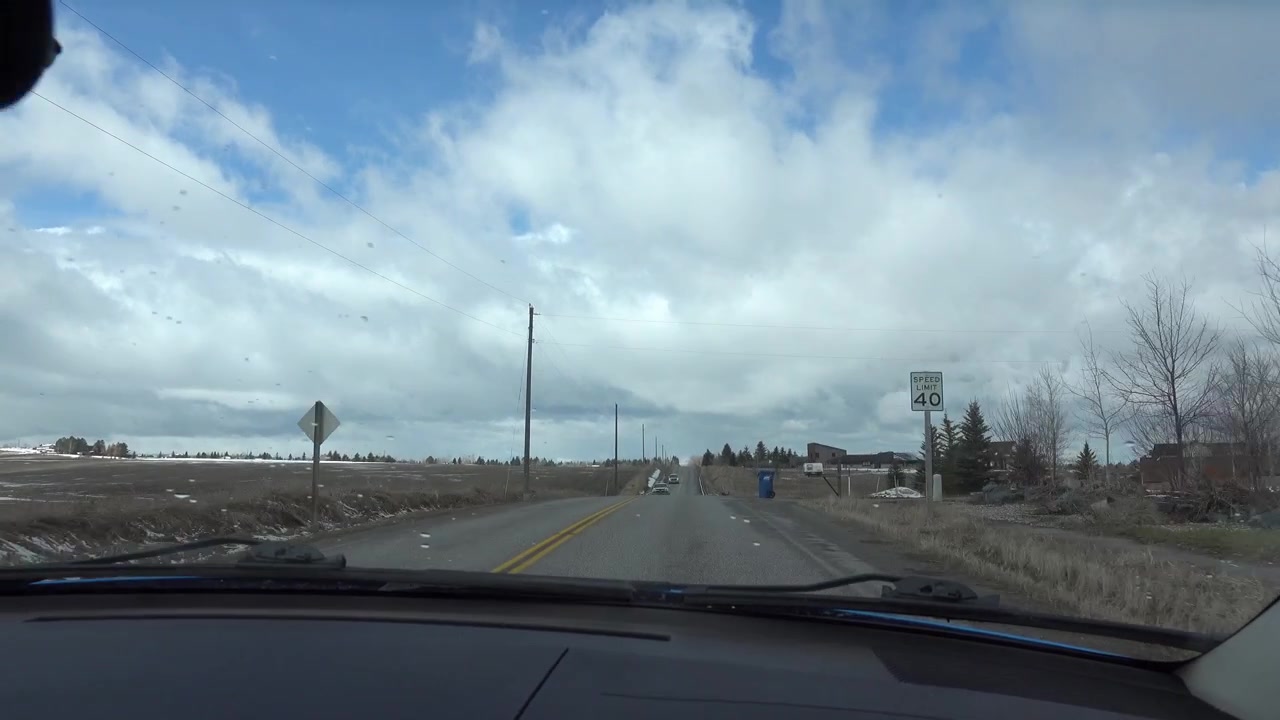 Dirigindo em Montana (Estados Unidos)