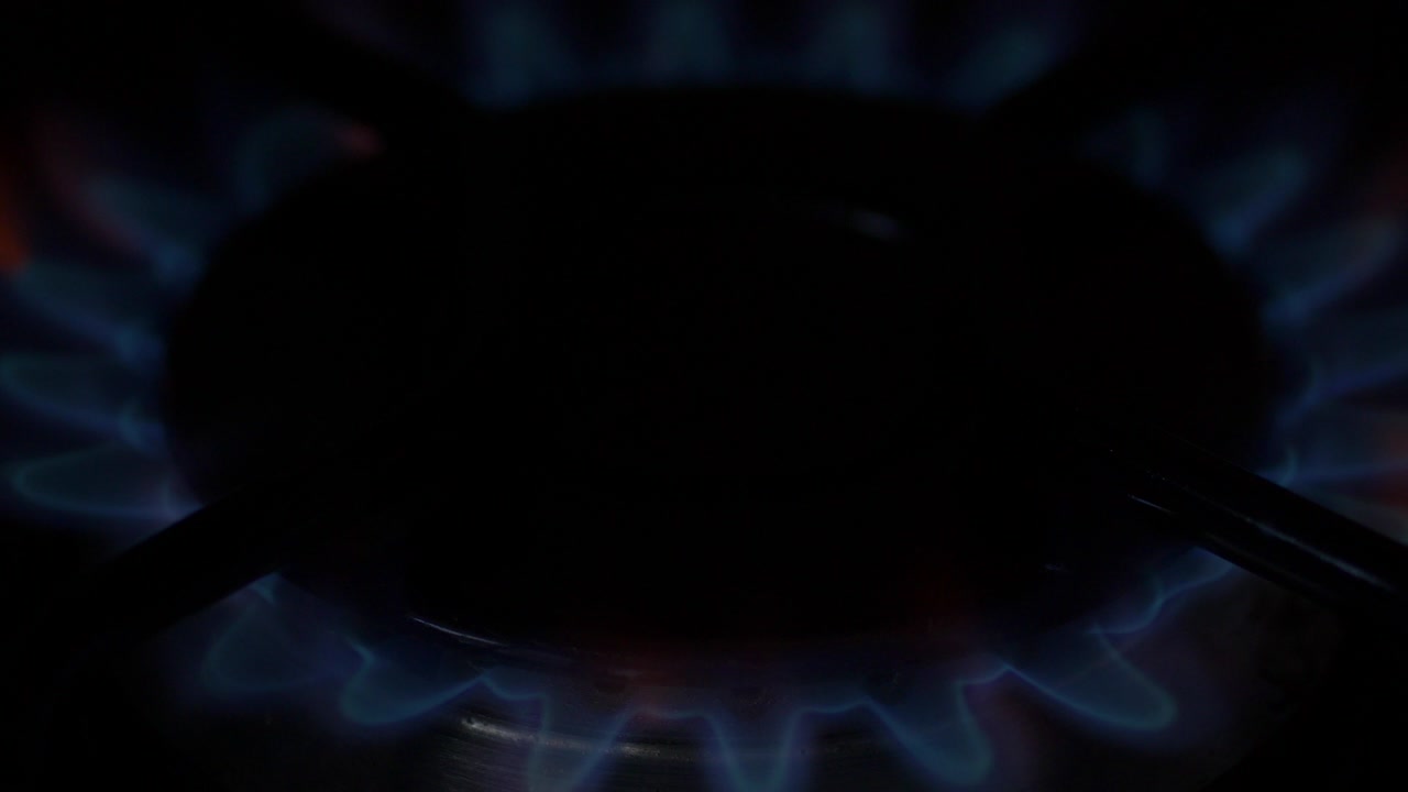 encendido o apagado del quemador de la estufa de gas