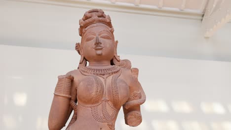 detailed view of a historic brown statue