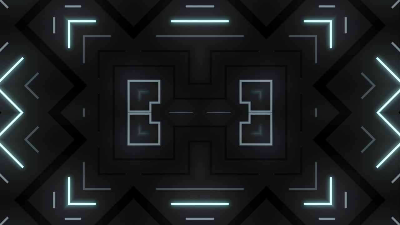 Neon Geometric Pattern